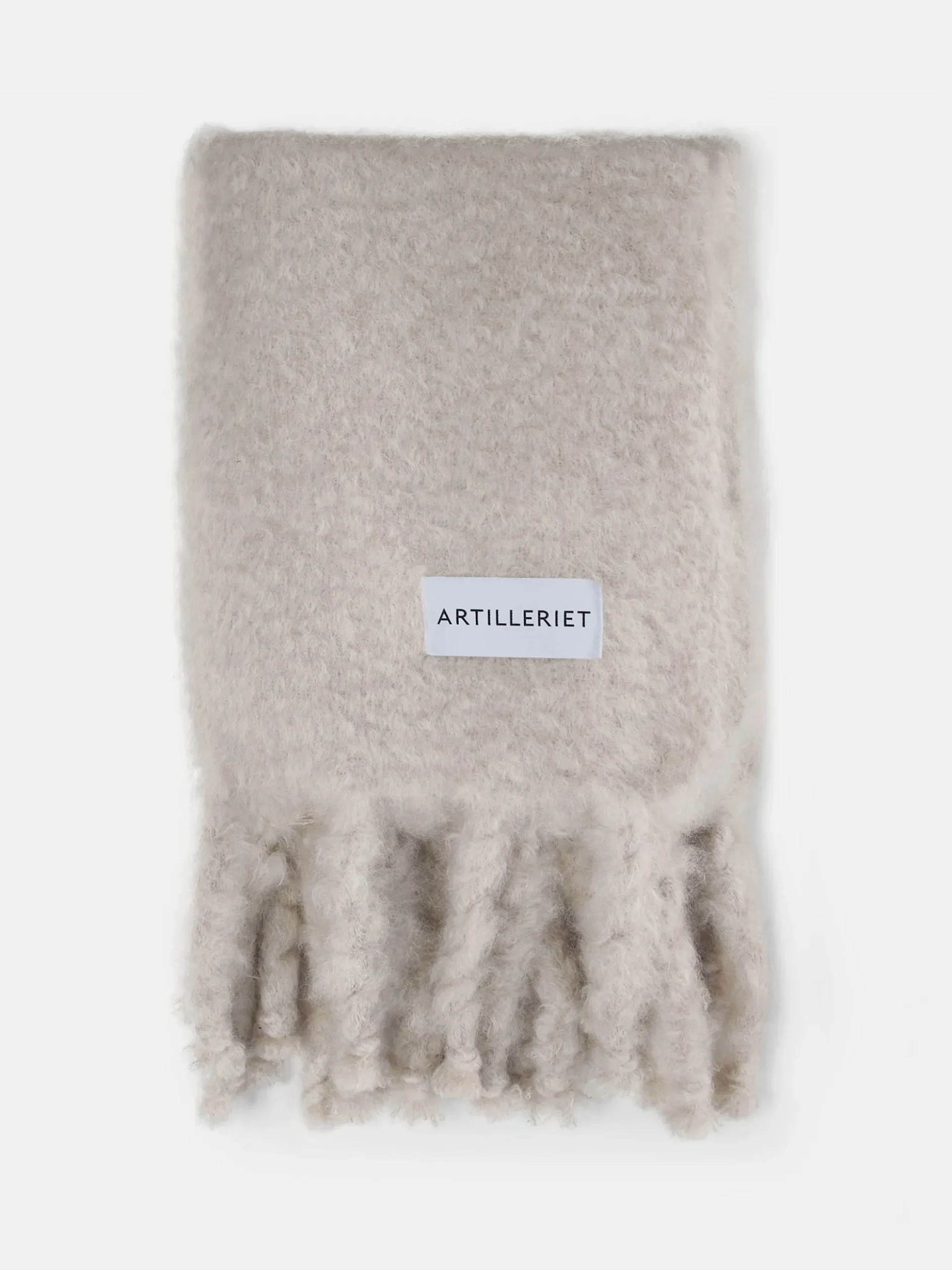 Mohair Tassel Throw - Ultimate Beige