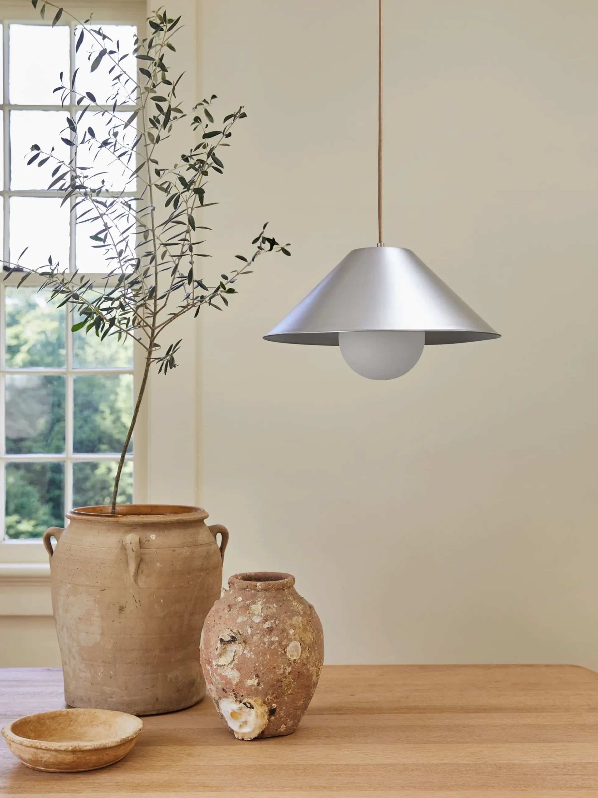 Monumental Pendant - Waxed Aluminum