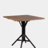 Nicole Cafe Table Rectangular - Teak - Black Base