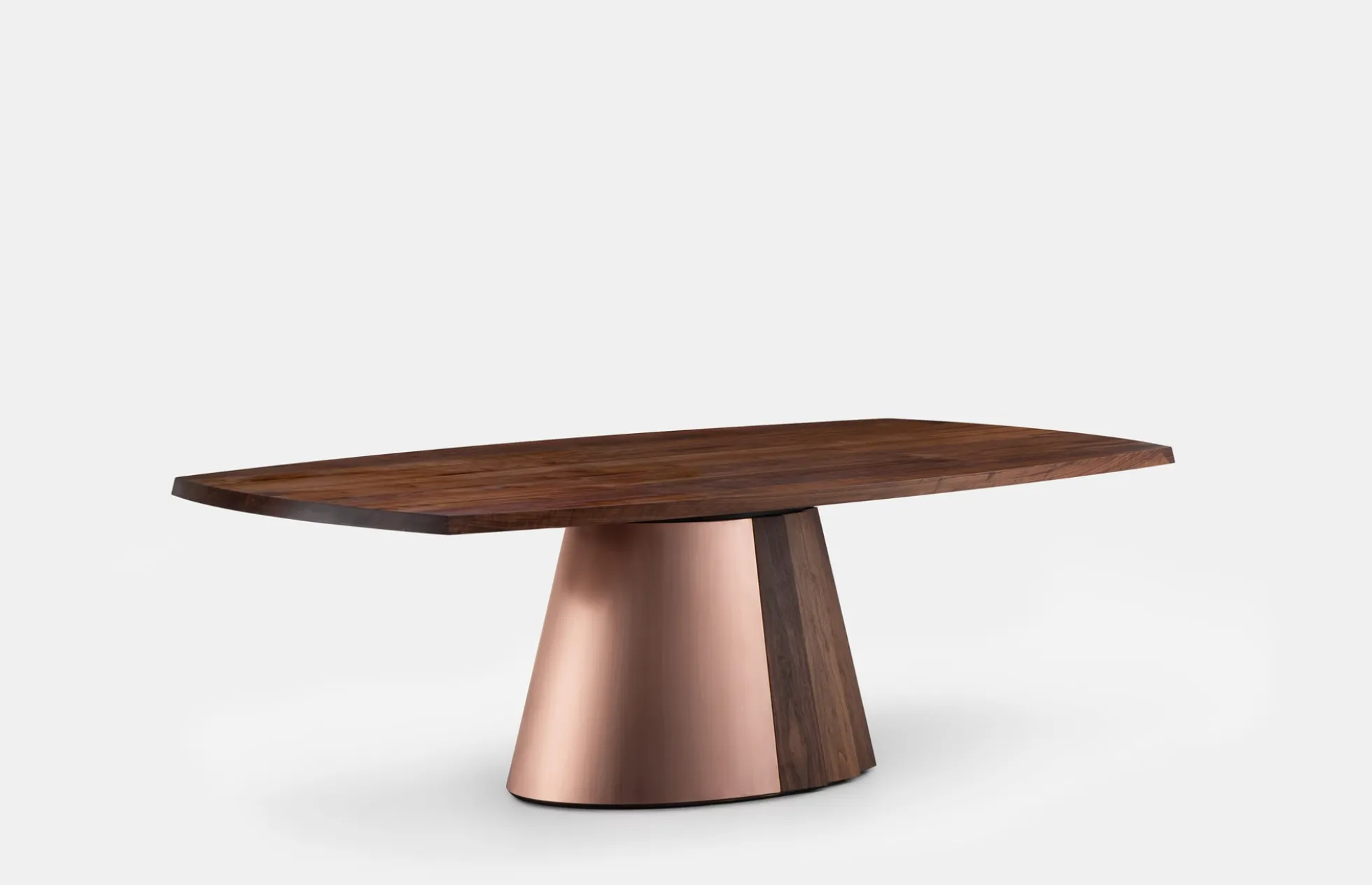 Orion Table - Timber and Metal Base