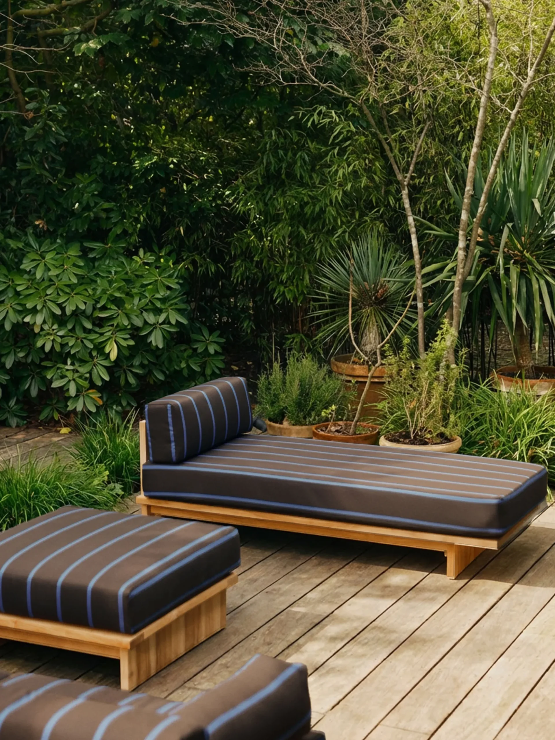 Outdoor Pouf Teak