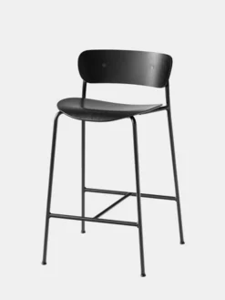 Pavilion AV7 Barstool – Black Lacquered Oak
