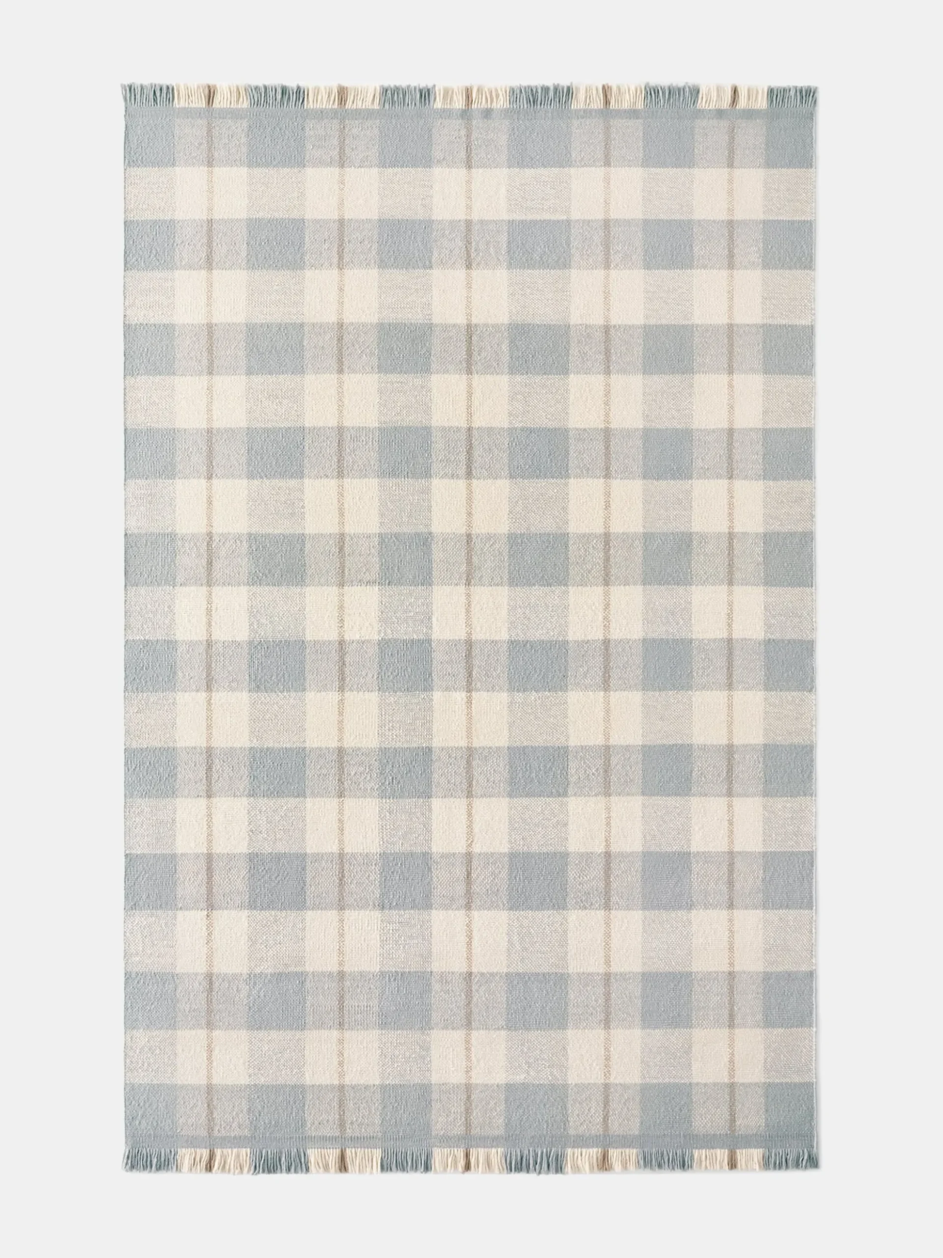 Plaid - Blue/Cream