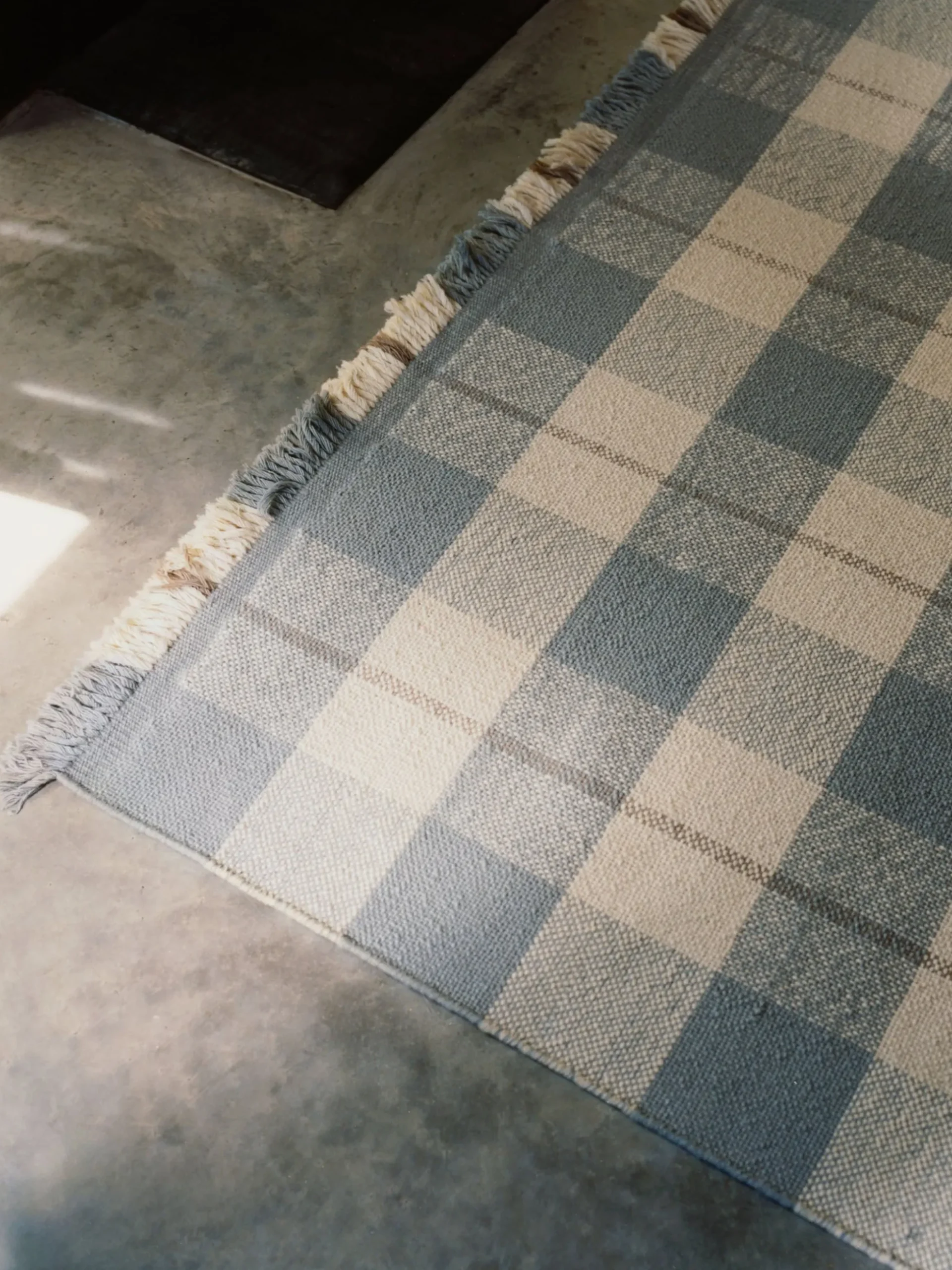 Plaid - Blue/Cream