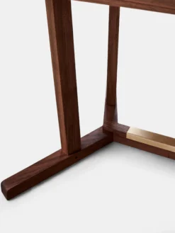 Shaker Dining Table - Oiled Walnut - Rosa Negrais Marble