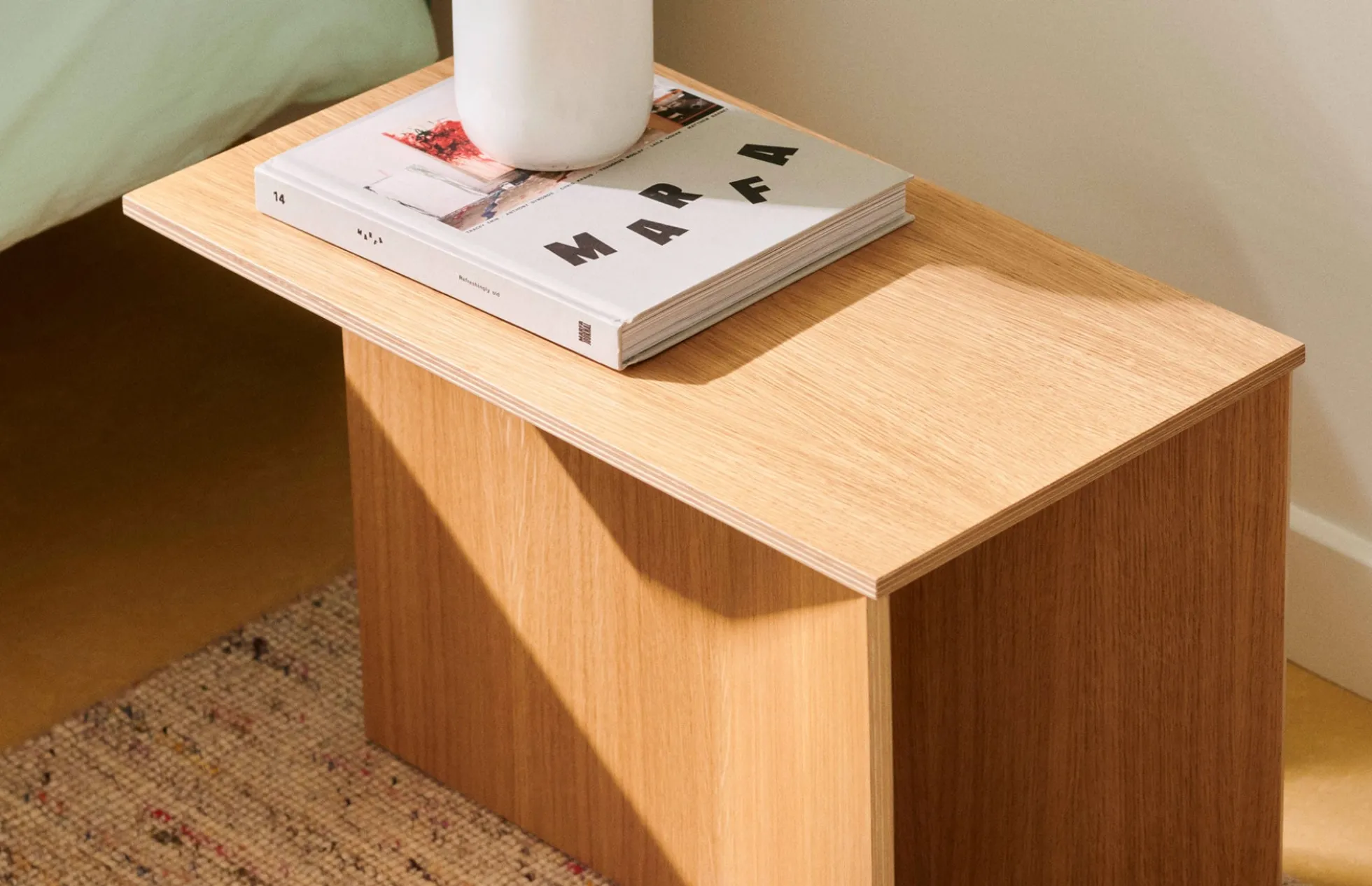 Slit Table Wood Oblong