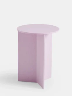 Slit Table Wood Round High - 35cm