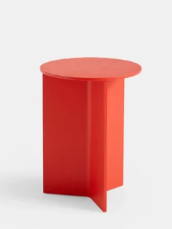 Slit Table Wood Round High - 35cm