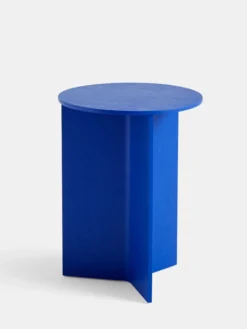 Slit Table Wood Round High - 35cm