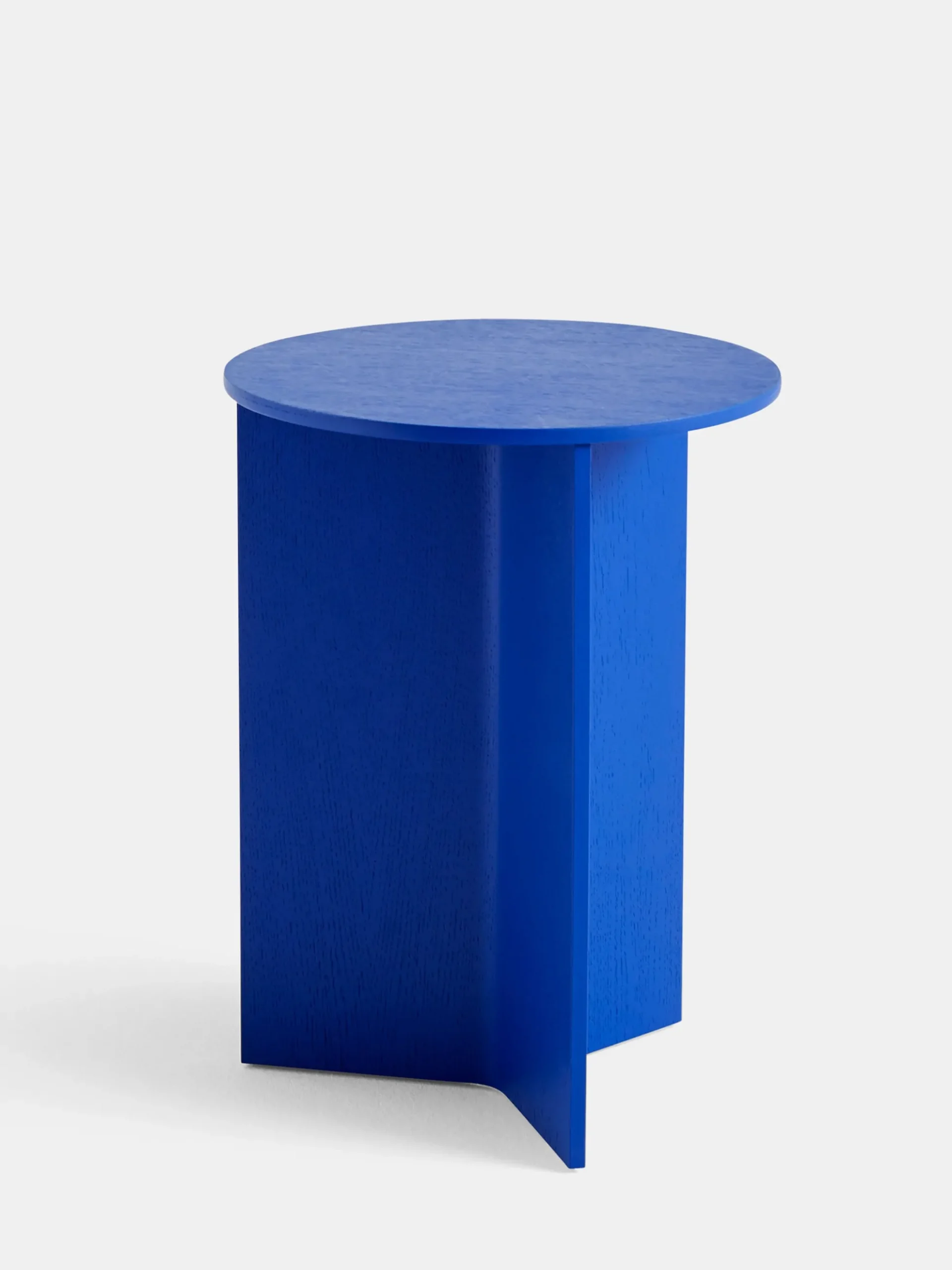 Slit Table Wood Round High - 35cm