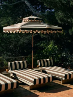 Striped Patio Umbrella