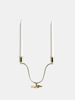 Svanen Candle Holder - Brass