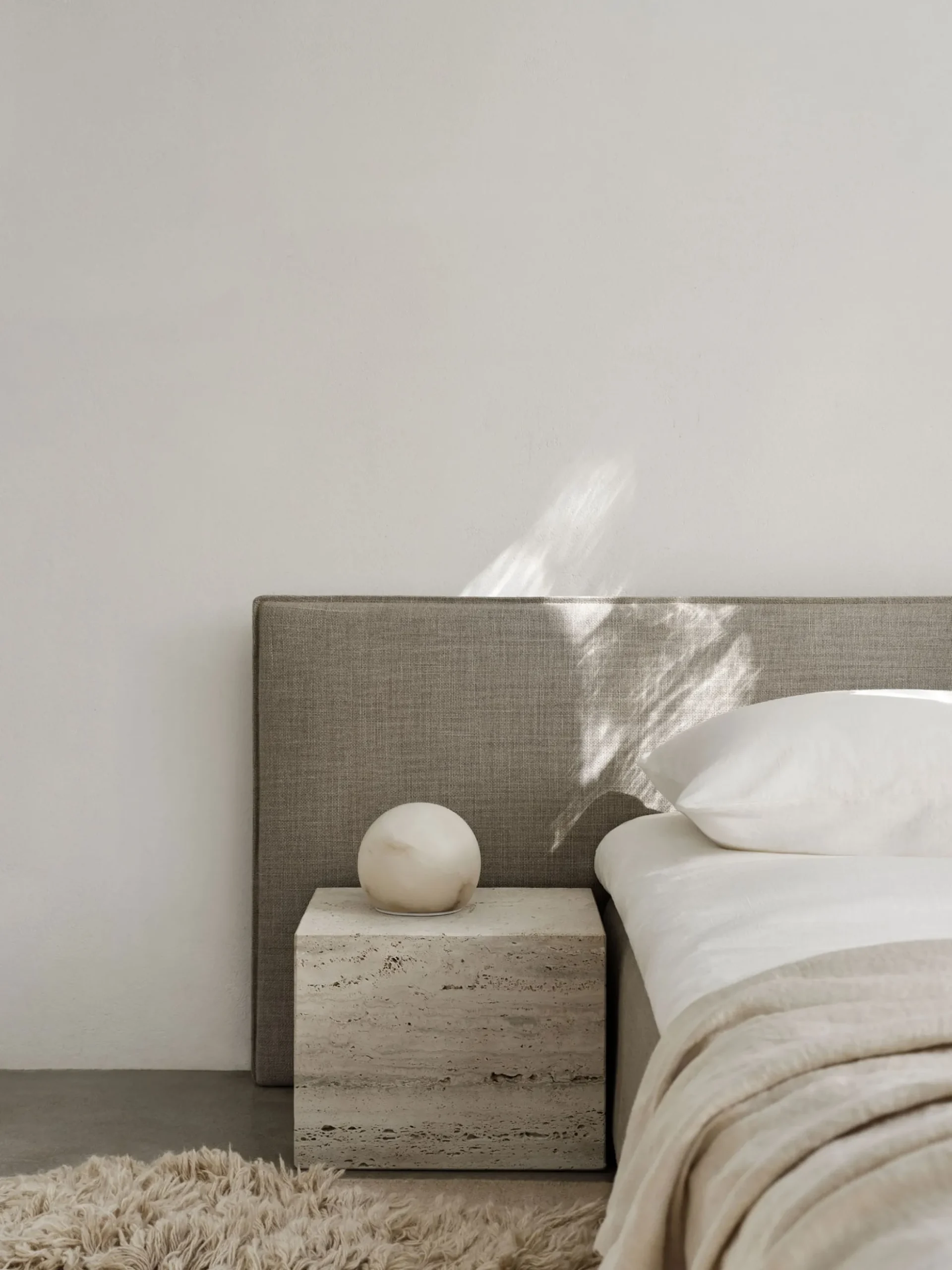 The Nightstand Travertine