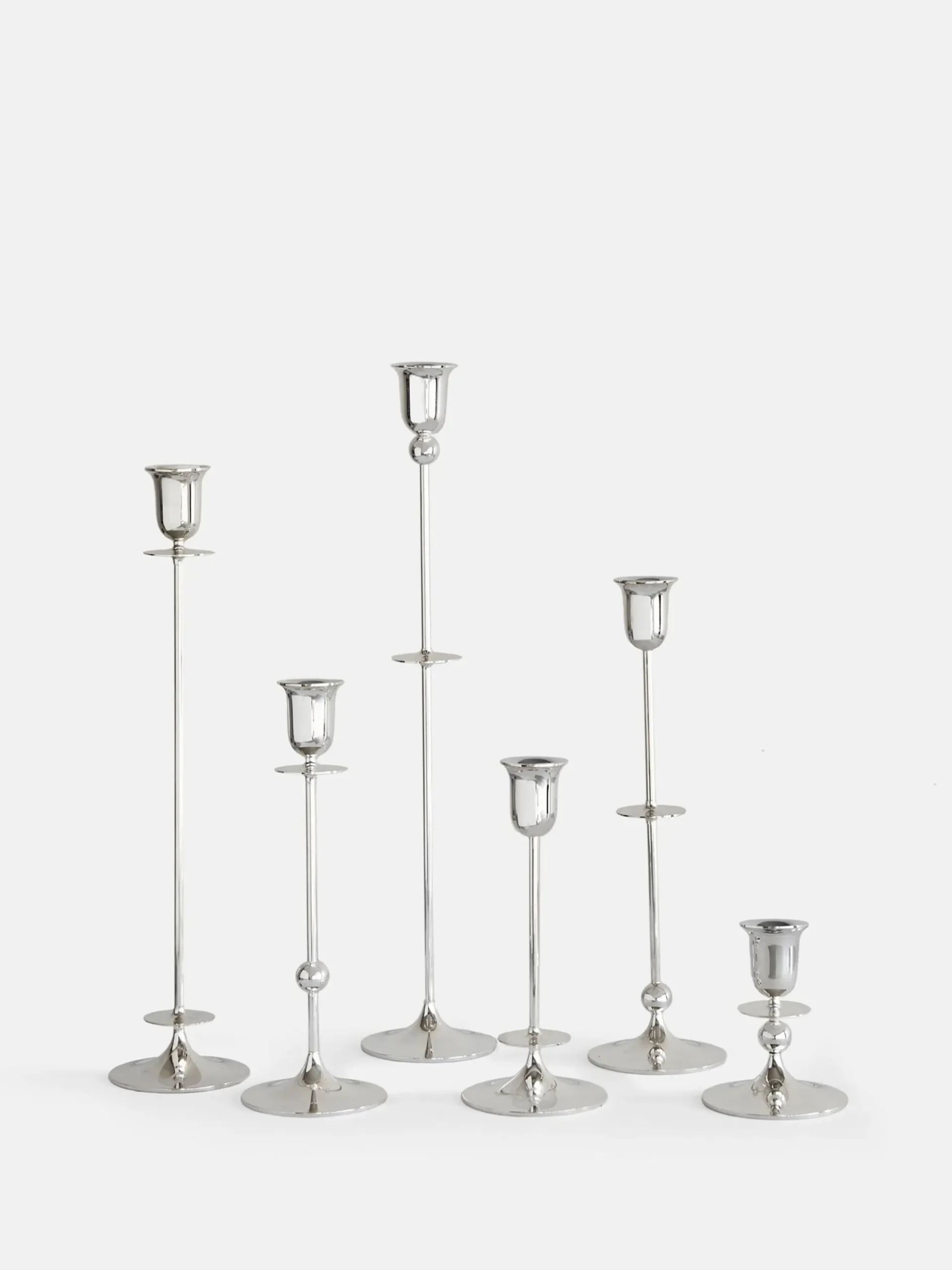 Totem Candle Holder – Silver