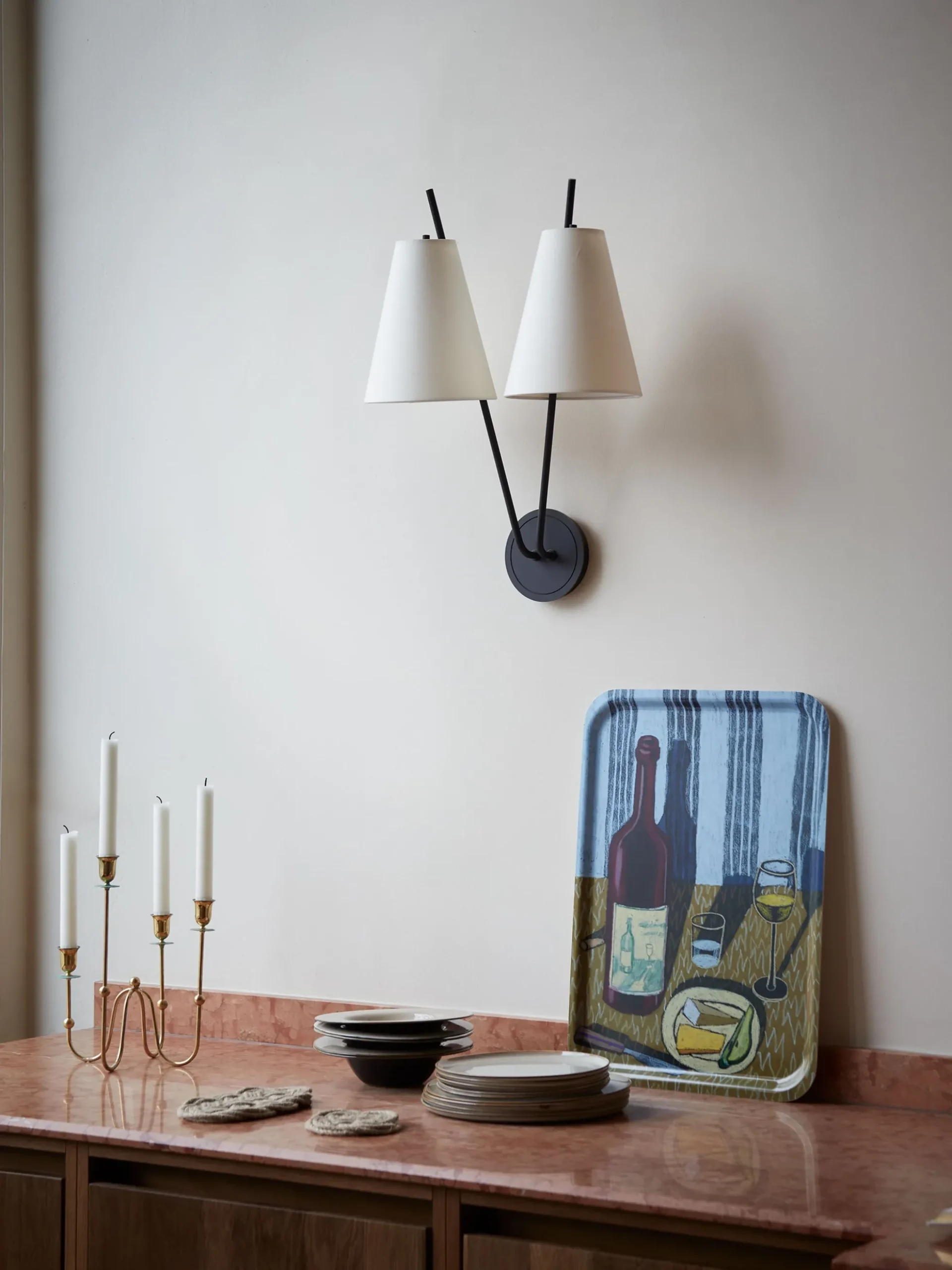 Totem Crown Candle Holder – Brass
