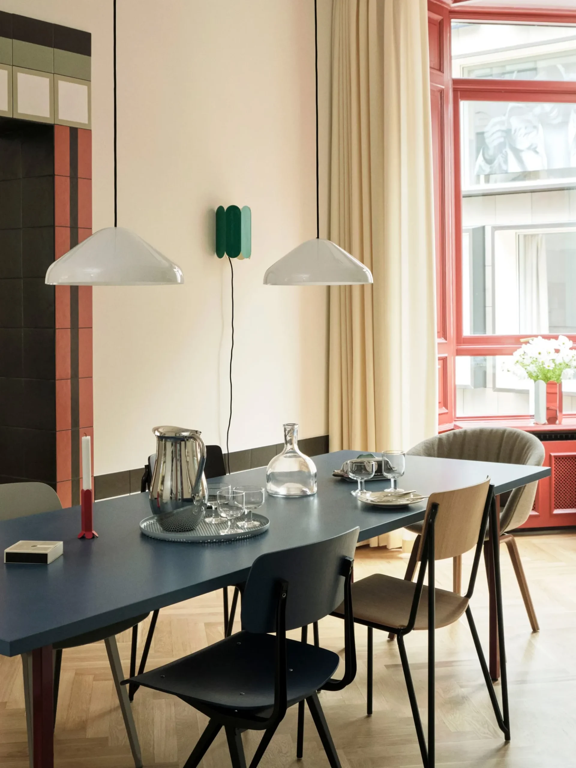 Two-Colour Rectangular Table
