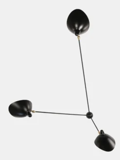 Wall Lamp Three Rotating Straight Arms