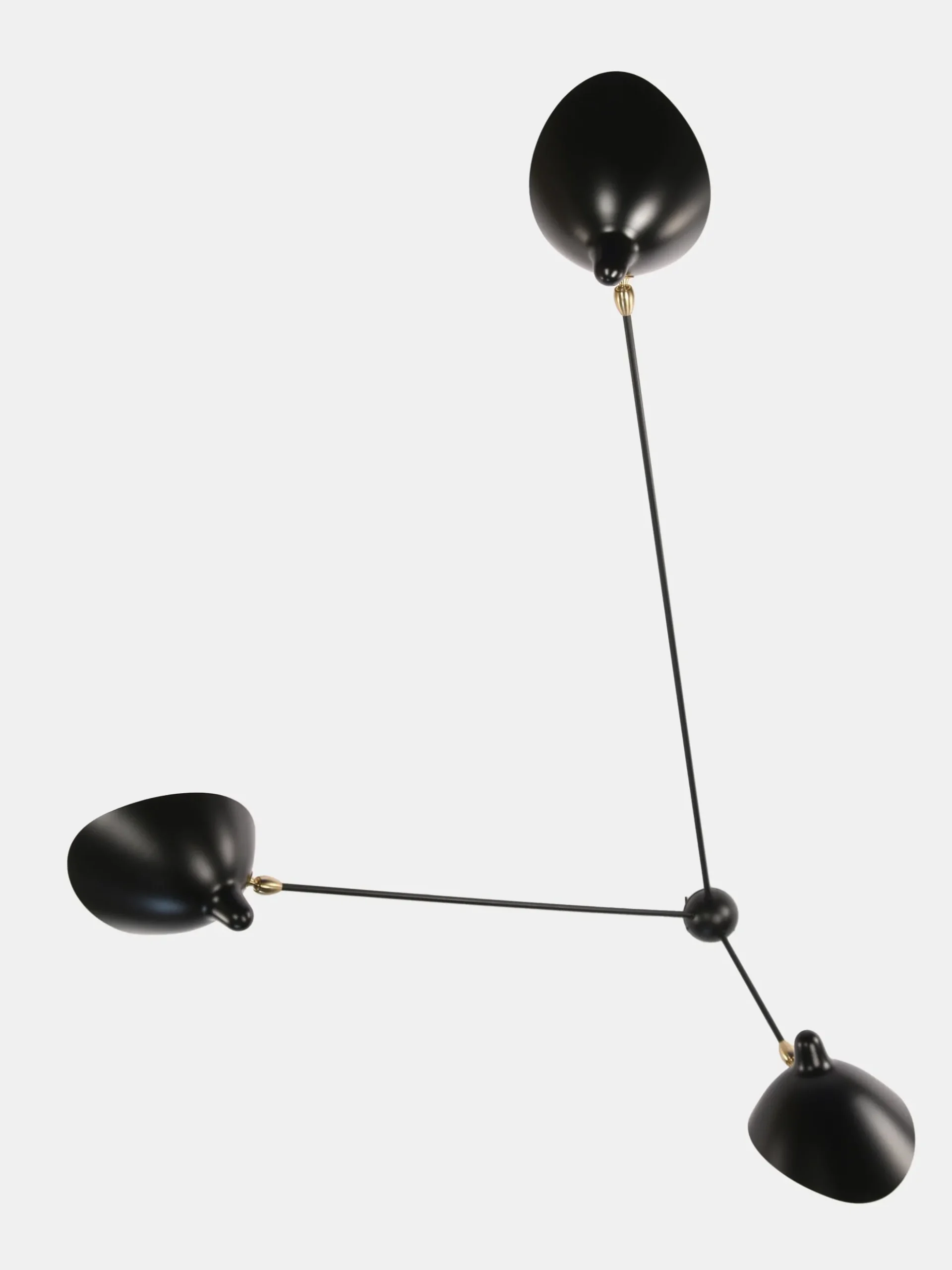 Wall Lamp with Three Fixed Arms