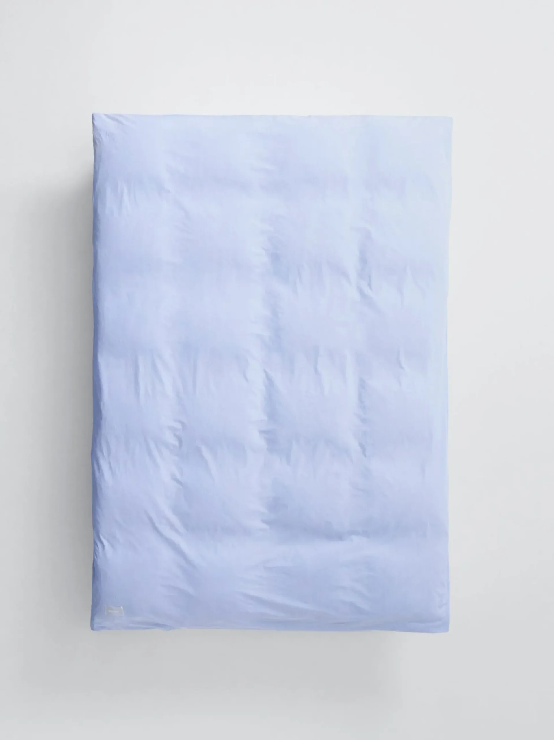 Wall Street Duvet Cover Poplin - Light Blue Mini Stripes