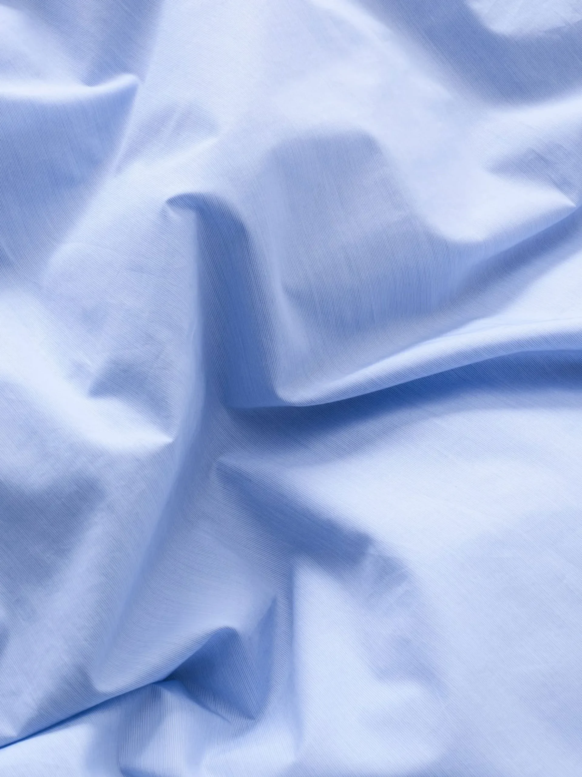Wall Street Duvet Cover Poplin - Light Blue Mini Stripes