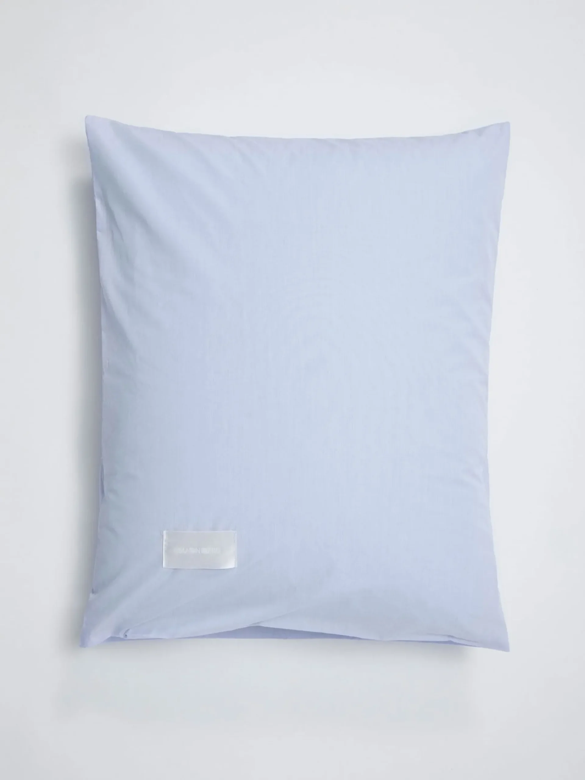 Wall Street Pillow Case Poplin - Light Blue Mini Stripes