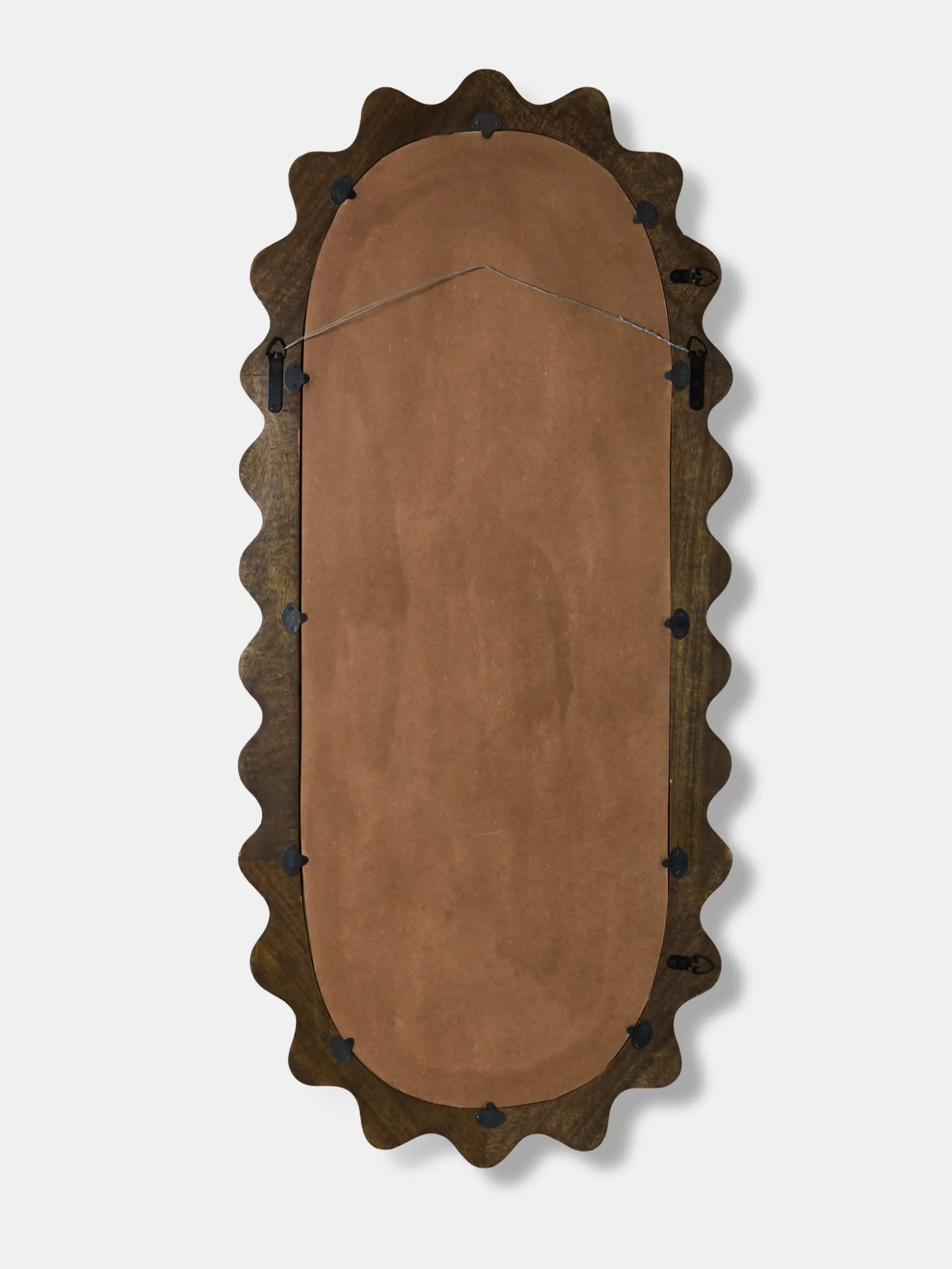 Wooden Ripple Mirror